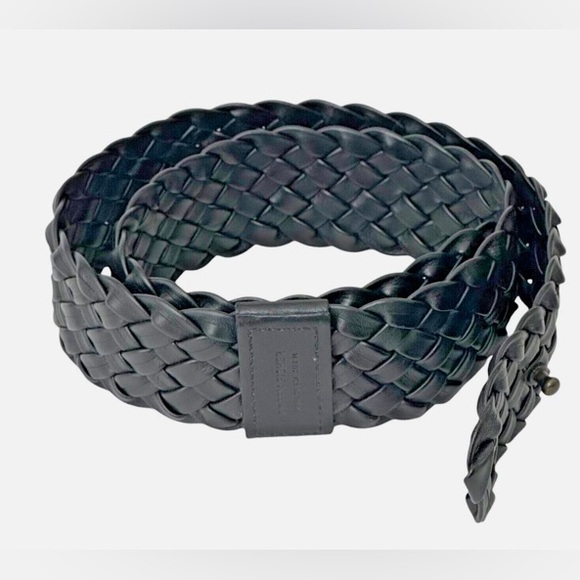 Eileen Fisher Leather Braided Belt - Picture 1 of 8